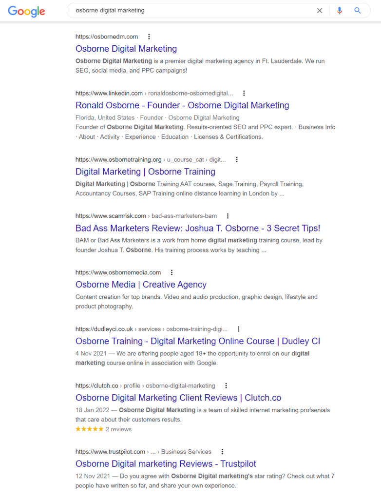 Osborne-digital-marketing-ranking-in-the-top-of-google