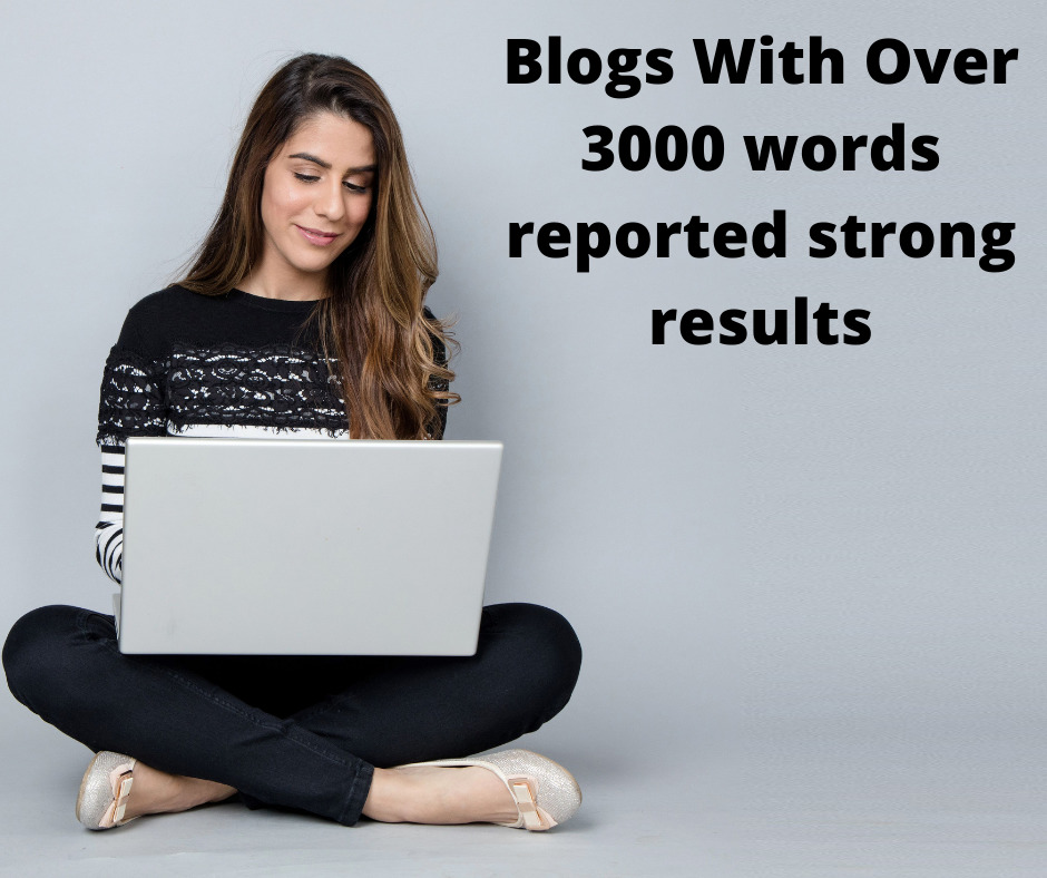 Blogs With Over 3000 words receive strong results