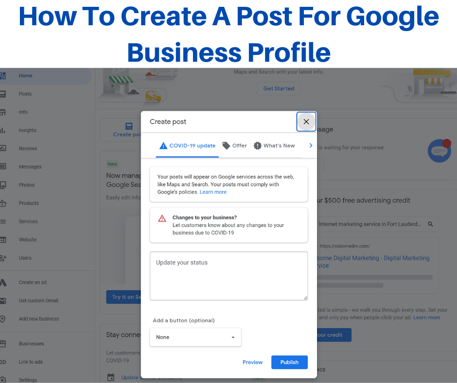 How To Create A Post For Google Business Profile An Easy Guide