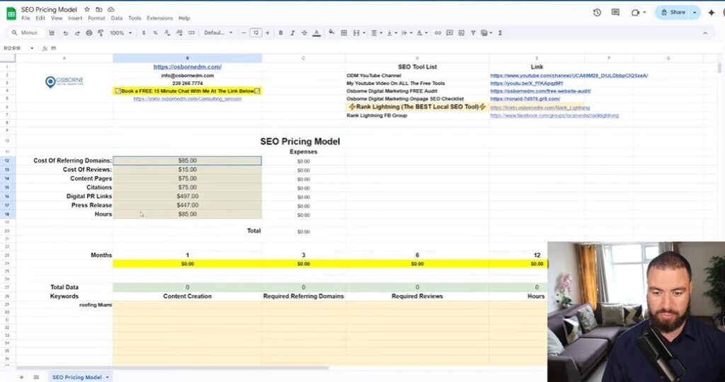 Crafting Your Pricing Sheet An Insider's Look To Data Input