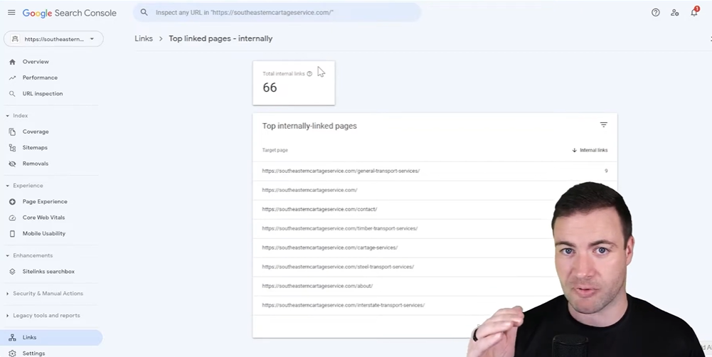 Finding The Right Pages For Internal Links