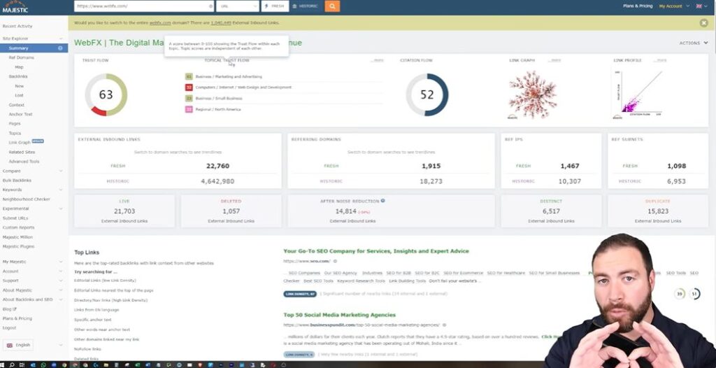 Review The Topics Of The Backlinks In Majestic