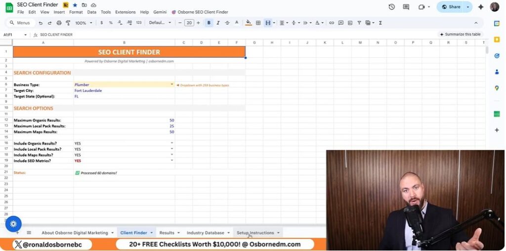 My Hands-On Walkthrough Setting Up The SEO Client Finder Tool
